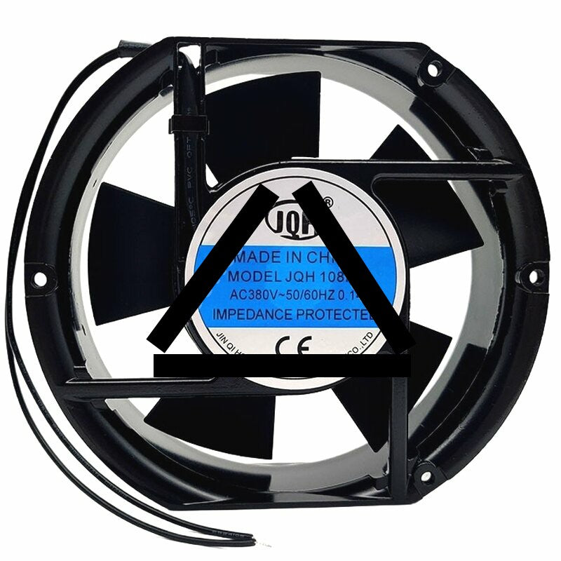 JQH108HSL AC 380V 0.14A 2 Wires Impedance Protected Axial Cooling Fan