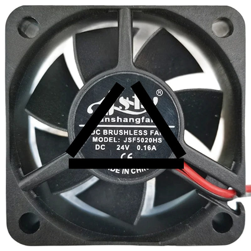 JSF JSF5020HS 24V 0.16A 2 Wires DC Brushless Cooling Fan