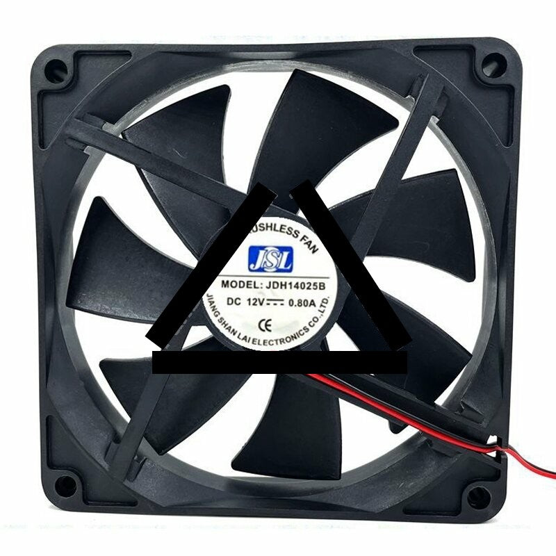 JSL JDH14025B DC 12V 0.80A 2 Wires / 3 Wires / 4 Wires Axial Cooling Fan
