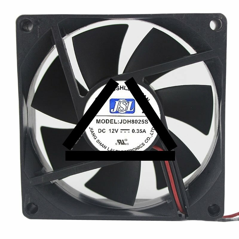 JSL JDH8025S DC 12V 0.35A 8025 Axial Brushless Cooling Fan