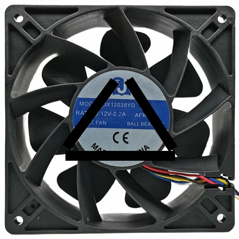 JX JX12038YD 12V 2.7A 4 Wires Ball Bearing Cooling Fan