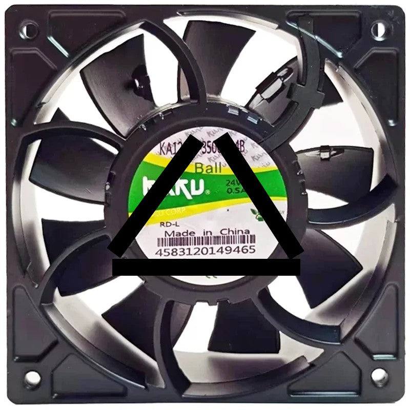 KAKU KA12038-3500D24B 24V 0.5A 3 Wires Ball Bearing Cooling Fan
