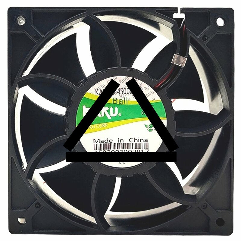 KAKU KA1238-4500D24B DC 24V 0.70A 2 Wires 12038 Axial Cooling Fan