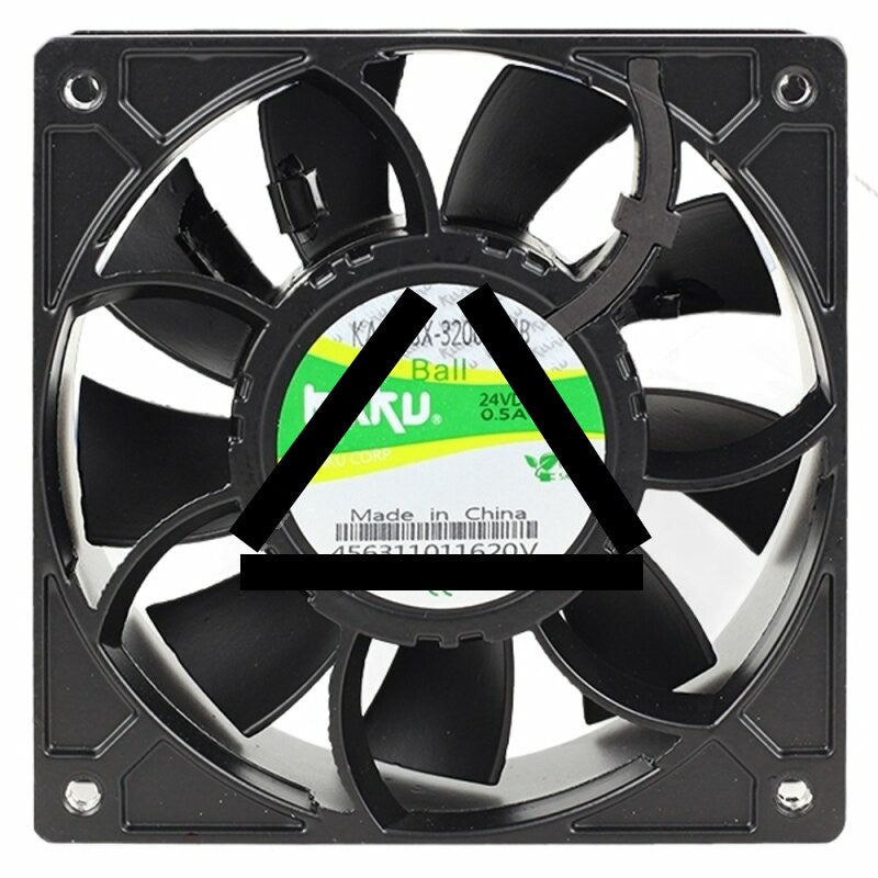KAKU KA1238X-3200D24B DC 24V 0.5A 2 Wires 12038 Axial Cooling Fan