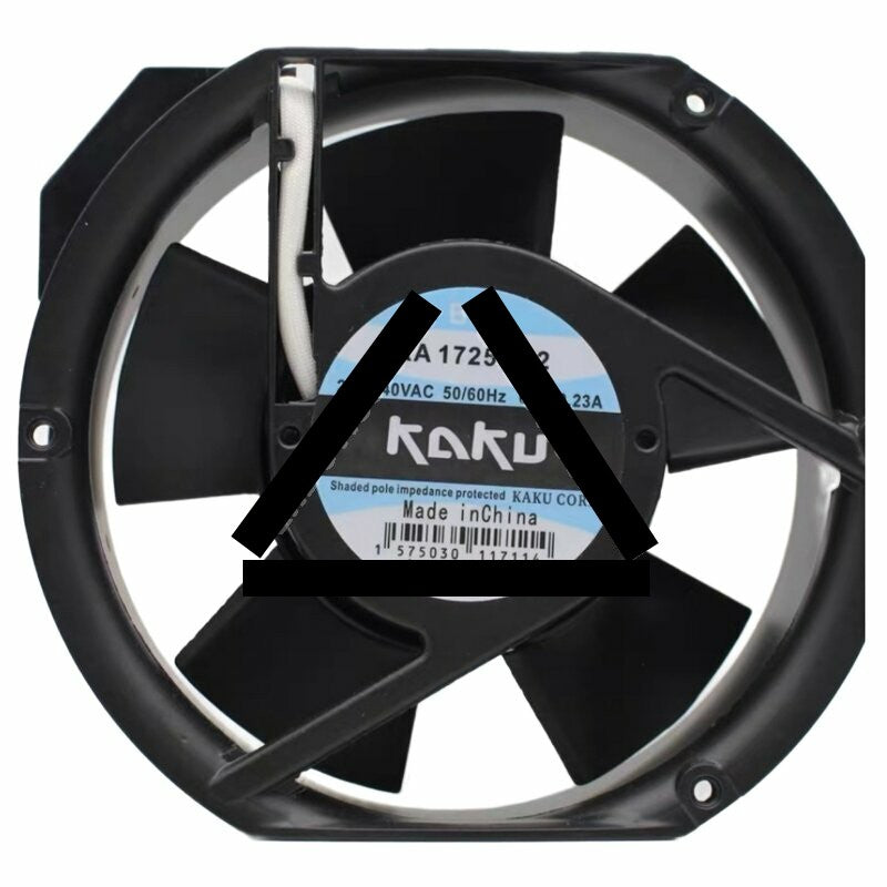 KAKU KA1725HA2 AC 220-240V 0.27/0.23A Impedance Protected Axial Cooling Fan