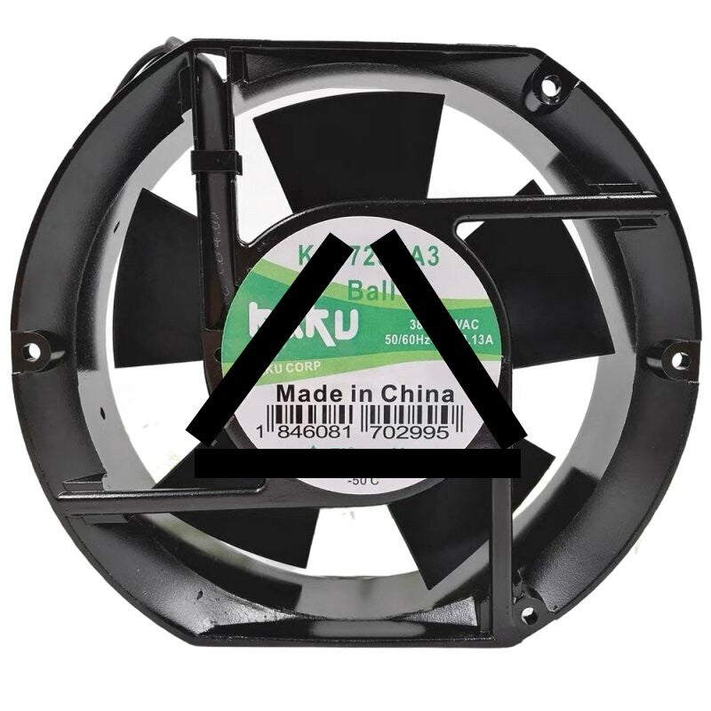 KAKU KA1725XA3 AC 380-400V 0.14/0.13A 2 Wires Axial Cooling Fan