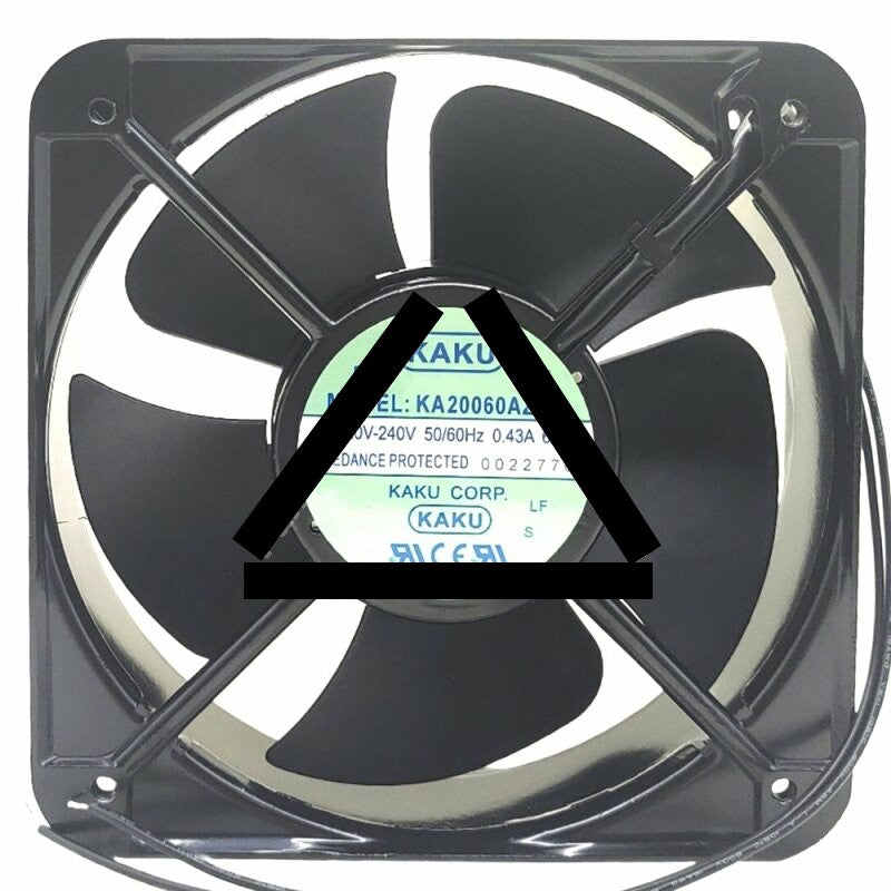 KAKU KA20060AZHC AC 220-240V 0.43A 65W 2 Wires Axial Cooling Fan