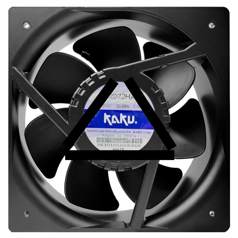 KAKU KA2072HA2 AC 220-240V 0.40/0.42A 2 Wires Ball Bearing Axial Fan