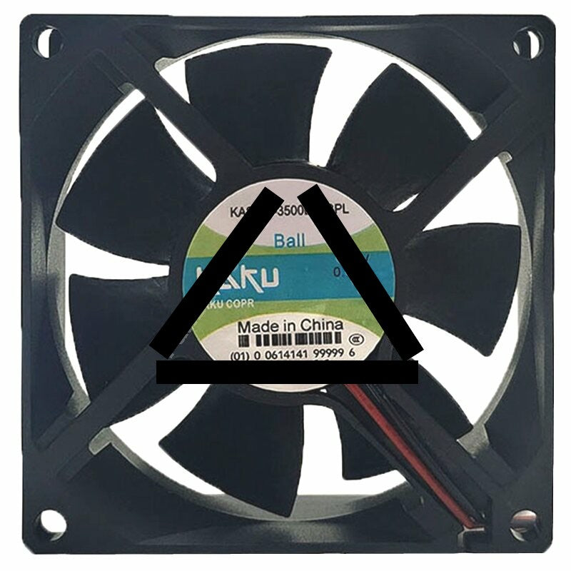 KAKU KA8025-3500D24BPL DC 24V 0.12A 2 Wires Axial Cooling Fan