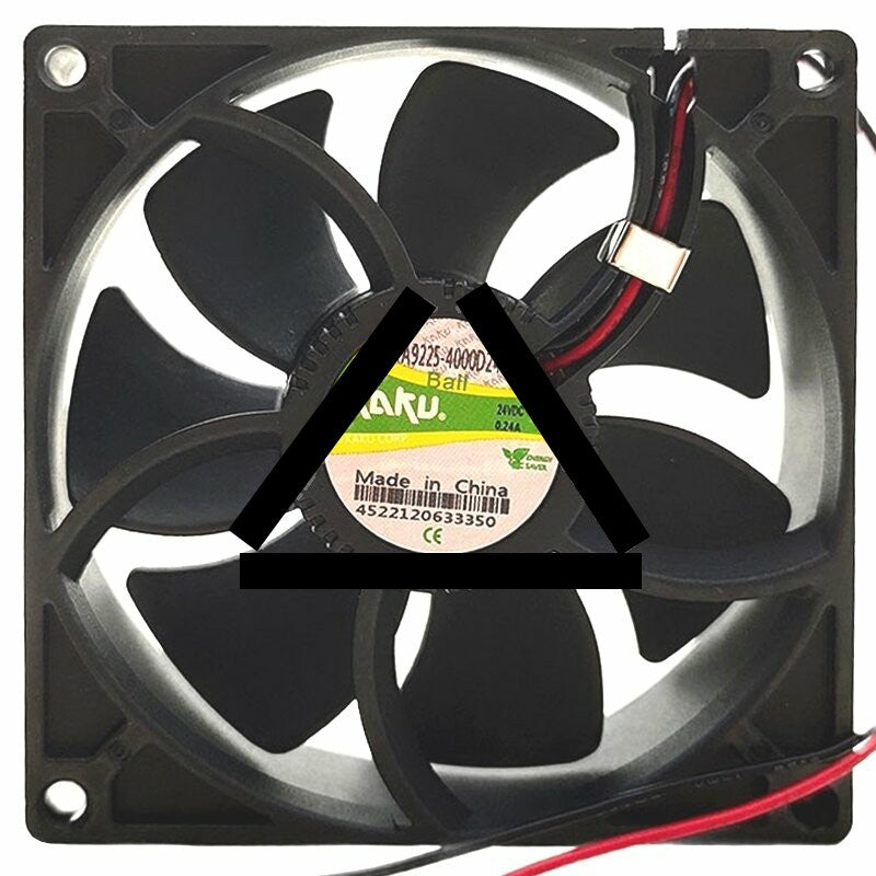 KAKU KA9225-4000D24B DC 24V 0.24A 2 Wires Axial Cooling Fan