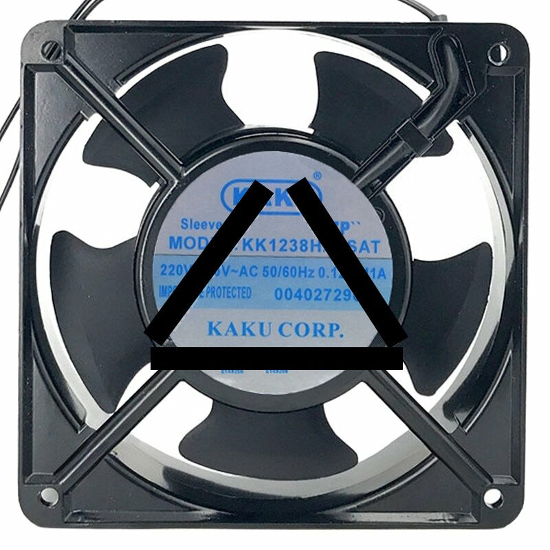 KAKU KK1238HA2SAT AC 220V-240V 0.12/0.11A Impedance Protected Axial Fan