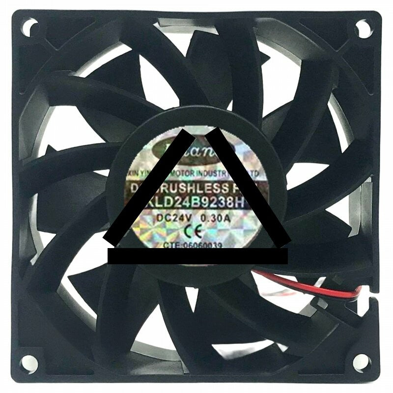Keland KLD24B9238H 24V 0.30A 2 Wires DC Brushless Axial Cooling Fan