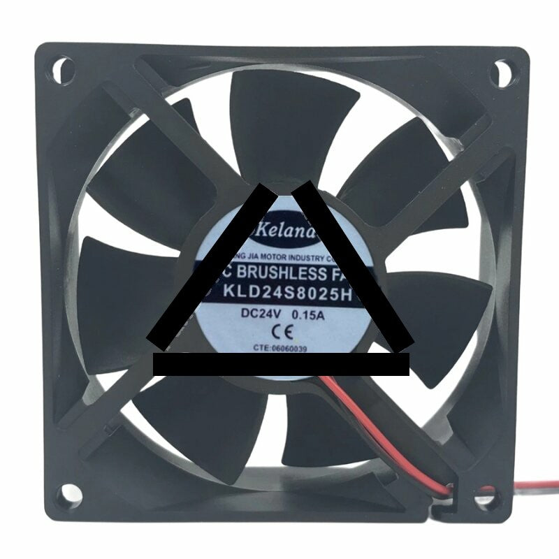 Keland KLD24S8025H DC 24V 0.15A 8025 Axial Brushless Cooling Fan