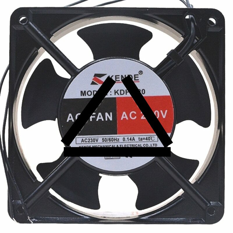 KENDE KDF-120 AC 230V 0.14A 2 Wires Axial Cooling Fan