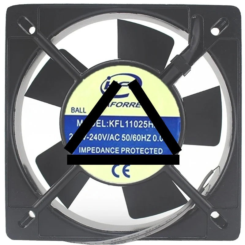 KFL KFL11025HA2 AC 220V-240V 0.08A 2 Wires Impedance Protected Cooling Fan