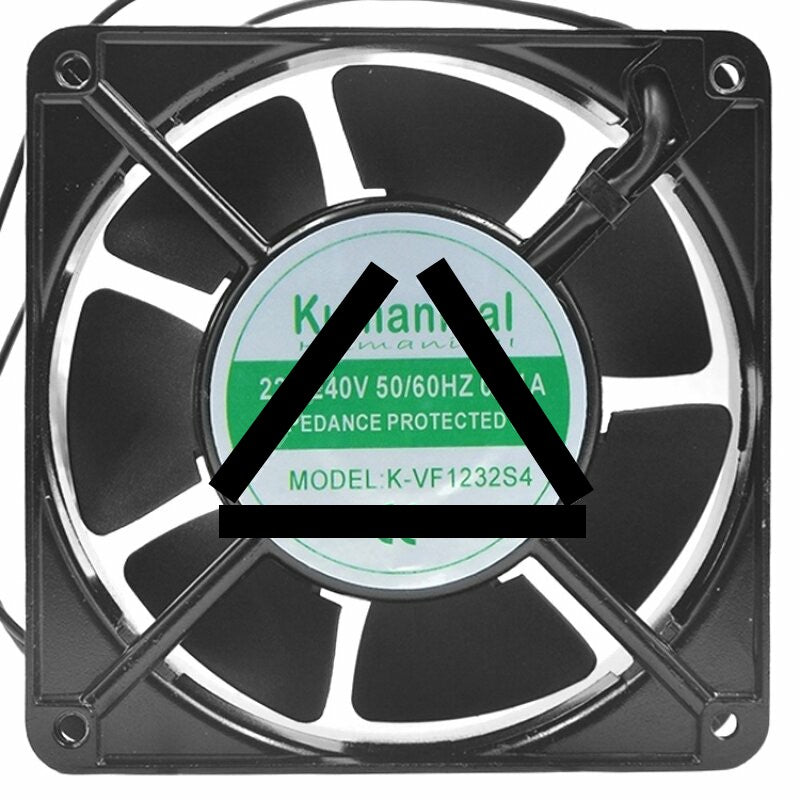 Kumanical K-VF1232S4 AC 220/240V 0.11A Impedance Protected Axial Cooling Fan