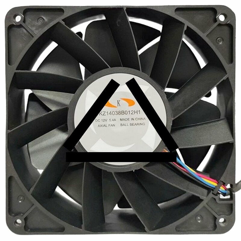 KZ KZ14038B012H1 12V 5.4A 6 Wires Ball Bearing Axial Fan