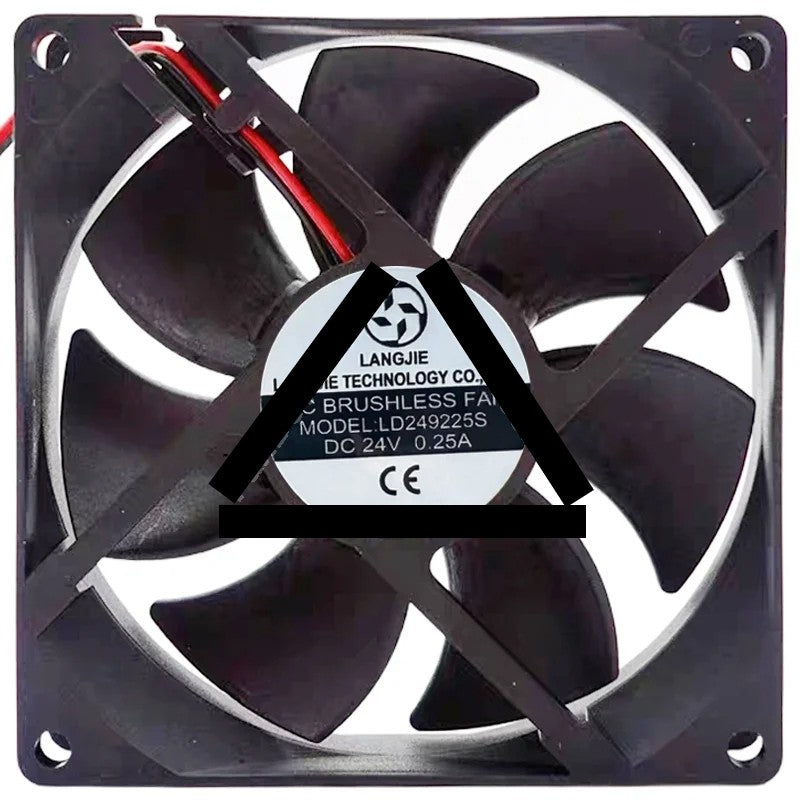 LANGJIE LD249255S 24V 0.25A 2 Wires Axial Cooling Fan