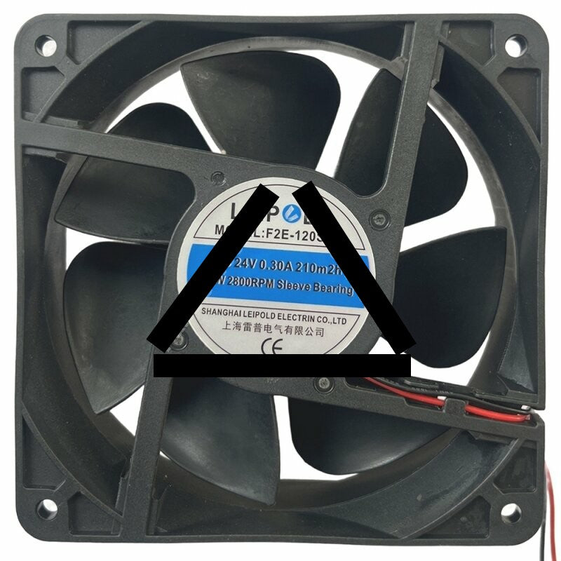 LEIPOLE F2E-120S-24 DC 24V 0.30A 7.2W Sleeve Bearing Axial Cooling Fan