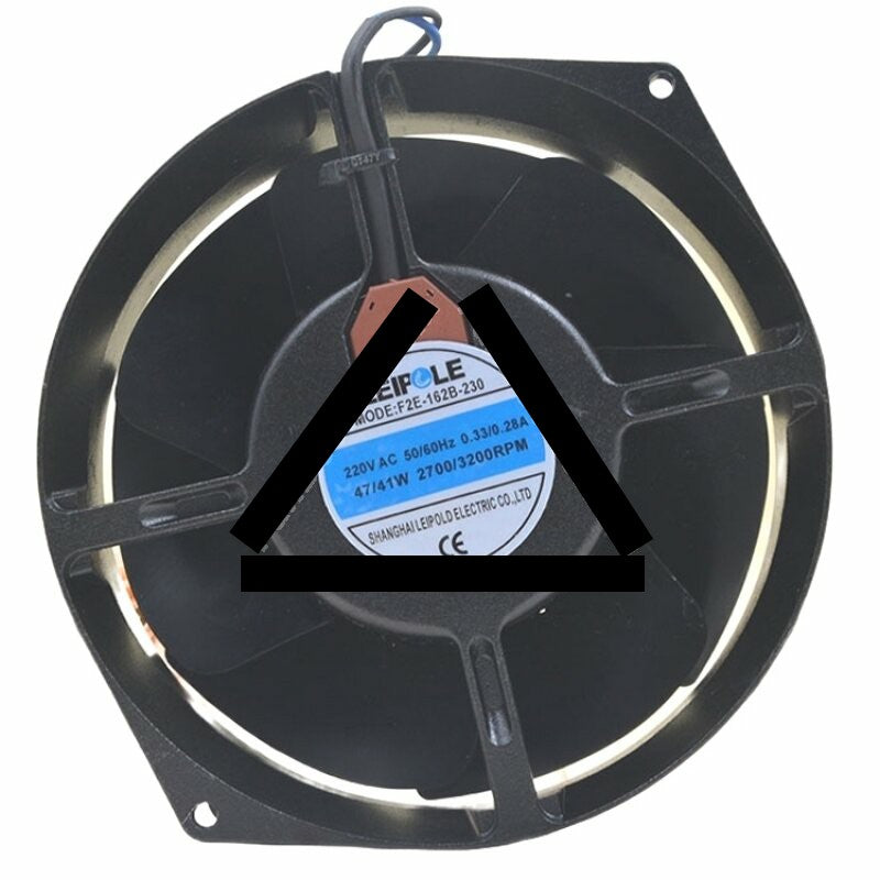LEIPOLE F2E-162B-230 AC 220V 0.33/0.28A 47/41W 2 Wires Axial Cooling Fan