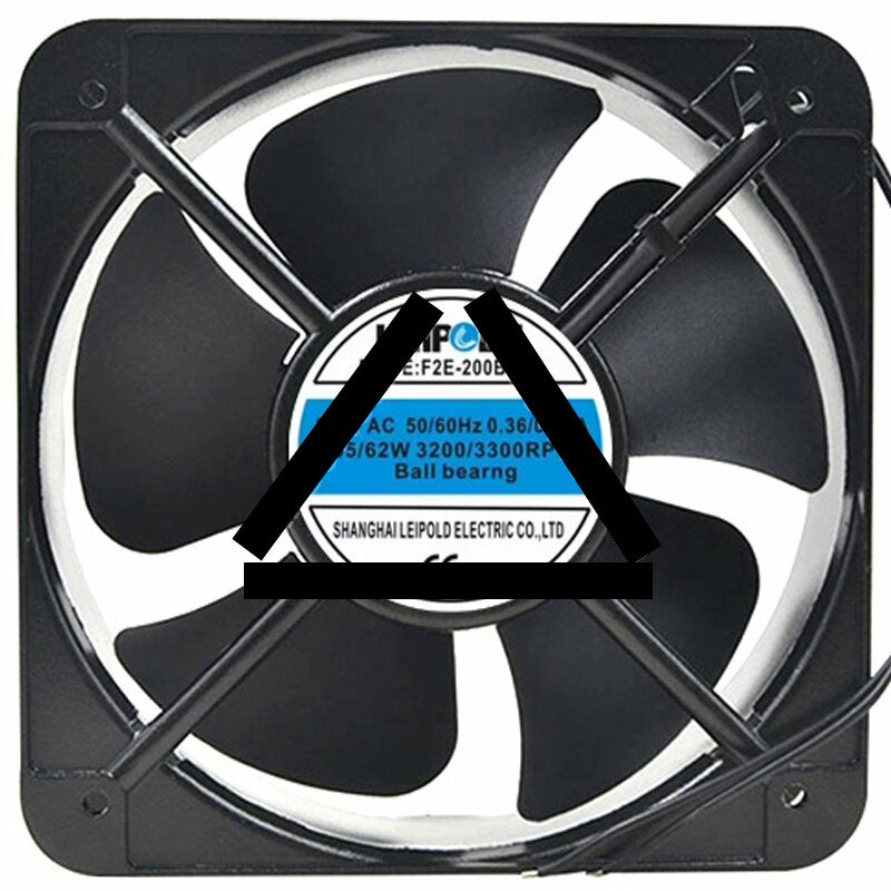 LEIPOLE F2E-200B-230 AC 230V 0.36/0.34A 65/62W Ball Bearing Axial Fan