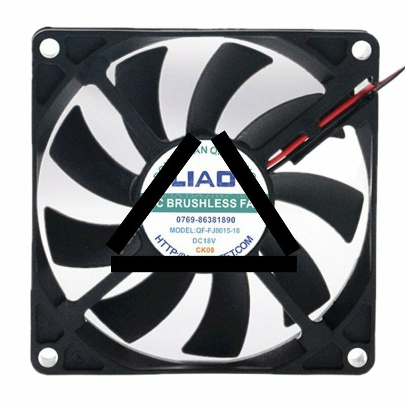 LIAO QF-FJ8015-18 DC 18V 8015 Axial Brushless Cooling Fan