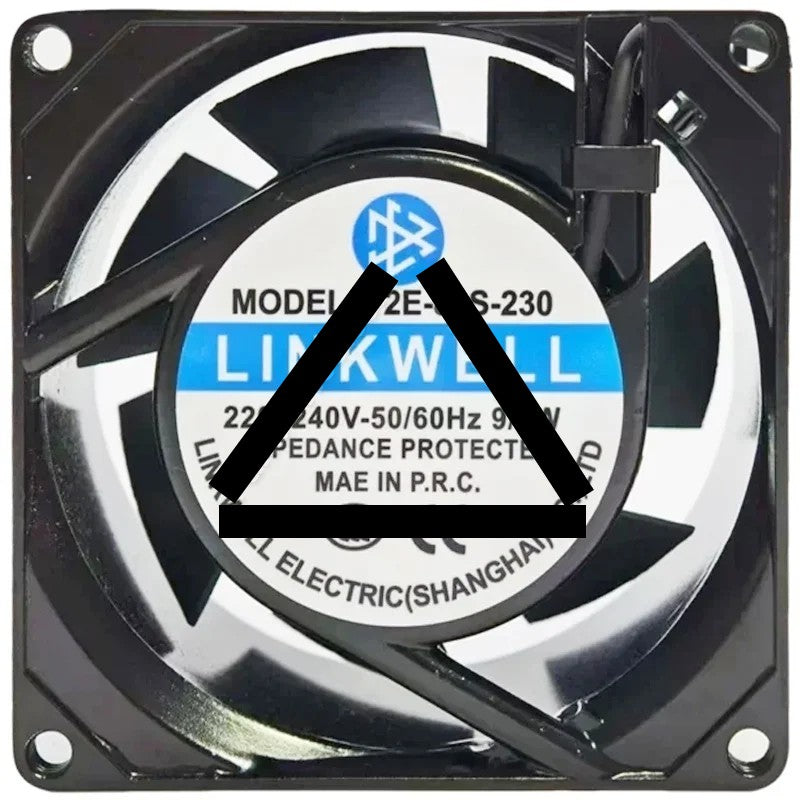LINKWELL F2E-80S-230 220-240V 9/7W Impedance Protected Cooling Fan