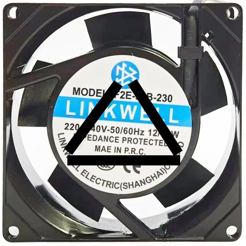 LINKWELL F2E-92B-230 220-240V 12/15W Impedance Protected Cooling Fan
