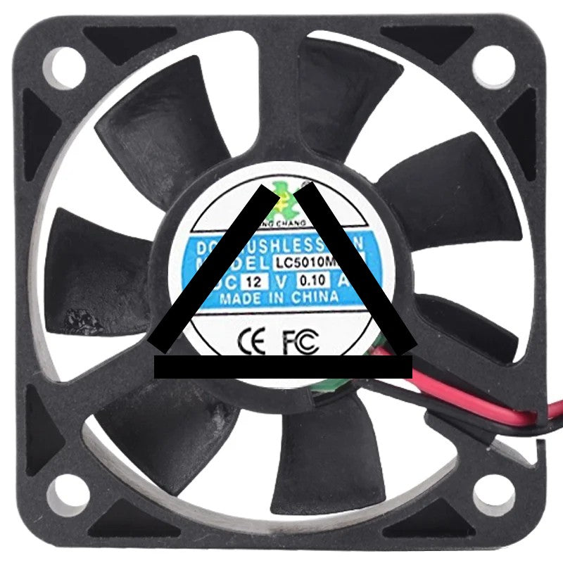 LONG CHANG LC5010MR12 12V 0.10A DC Brushless 2 Wires Axial Cooling Fan