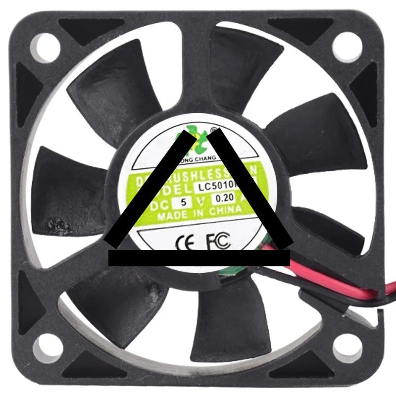 LONG CHANG LC5010MR5 5V 0.20A DC Brushless 2 Wires Axial Cooling Fan