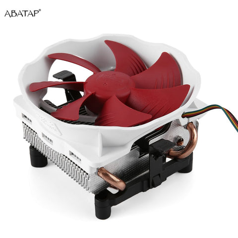 Low Noise Quiet PC Cooler CPU Cooling Fan High Airflow Aluminum Computer CPU Radiator 120mm Cooling Fan Copper Heatpipes V6
