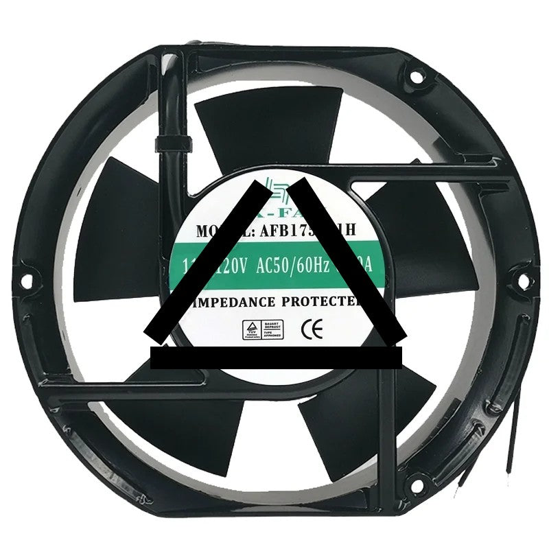 LX-FAN AFB175111H AC 110/120V 0.20A 2 Wires Impedance Protected Cooling Fan