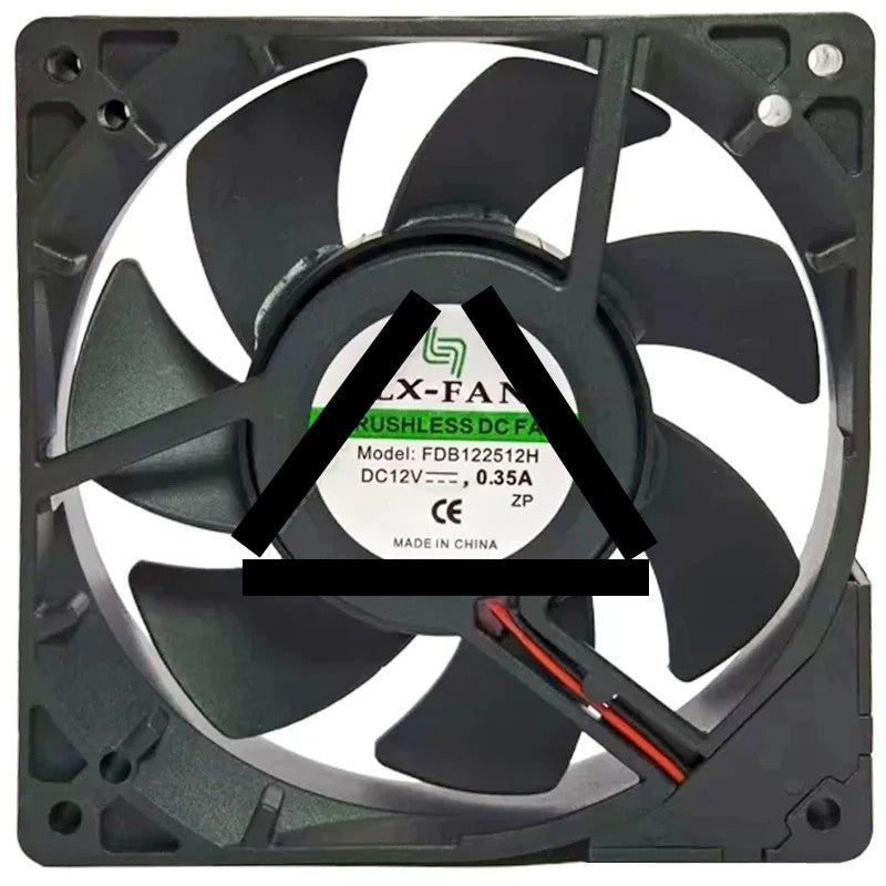 LX-FAN FDB122512H 12V 0.35A DC Brushless 2 Wires Axial Cooling Fan