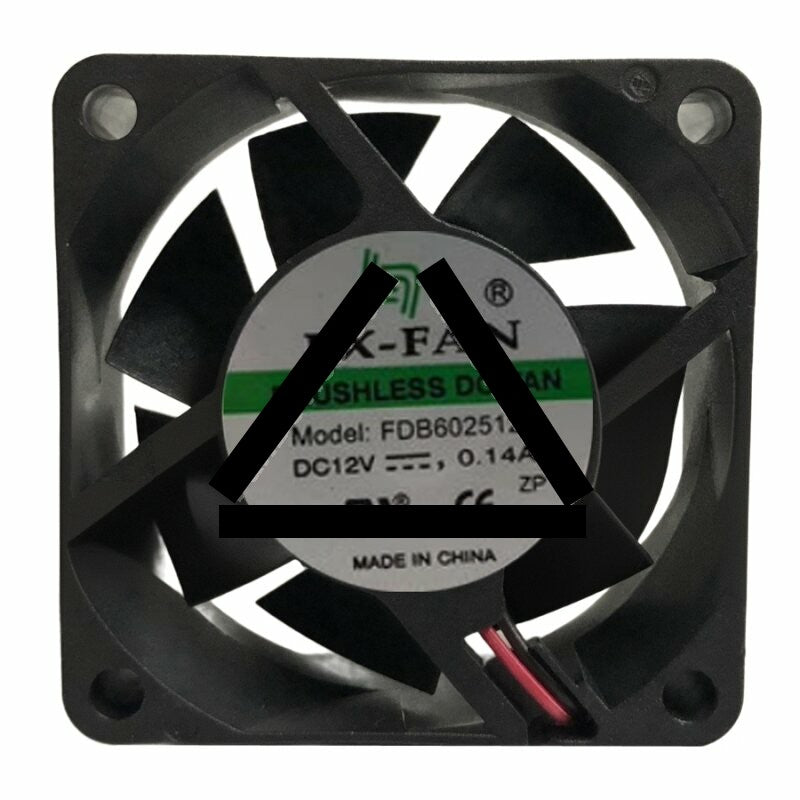 LX-FAN FDB602512H DC 12V 0.14A 6025 Brushless Axial Cooling Fan