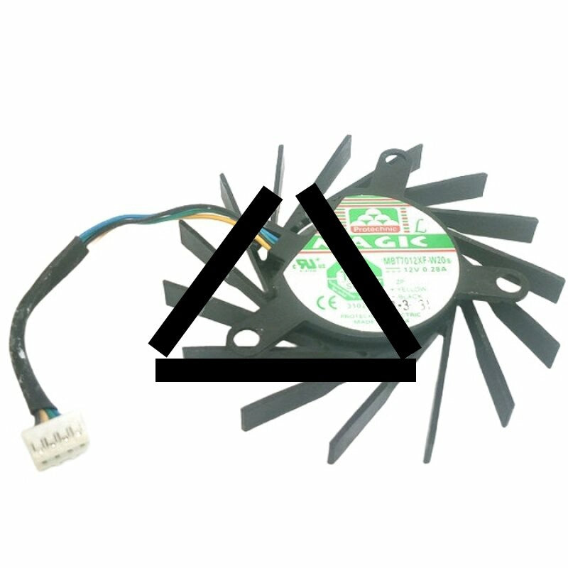 Magic MBT7012XF-W20 DC 12V 0.28A Axial Cooling Fan