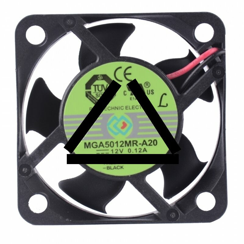 MAGIC MGA5012MR-A20 DC 12V 0.12A 2 Wires Axial Cooling Fan