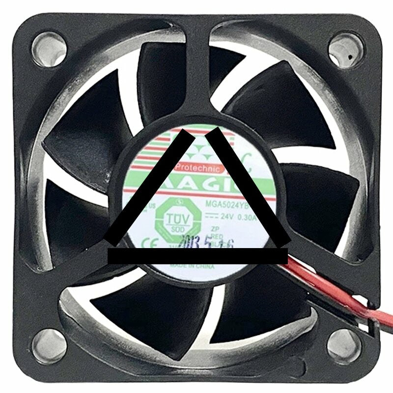 Magic MGA5024YB-O20 DC 24V 0.30A 2 Wires 5020 Axial Cooling Fan