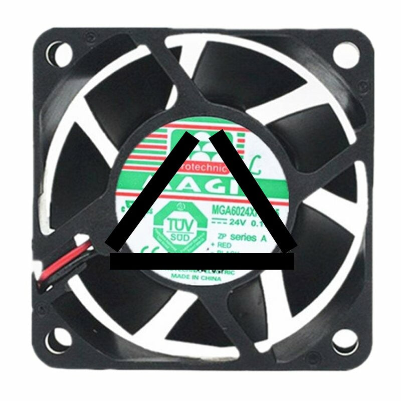 MAGIC MGA6024XR-O25 DC 24V 0.17A 6025 Axial Cooling Fan