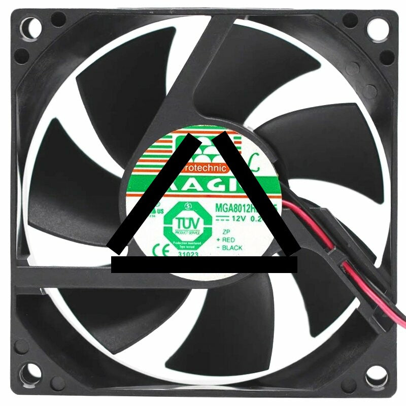 Magic MGA8012HB-A25 12V 0.24A 2 / 3 Wires Axial Cooling Fan