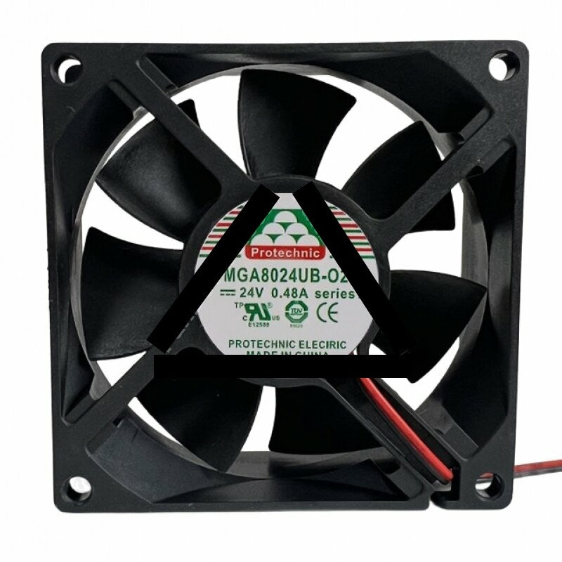 MAGIC MGA8024UB-O25 DC 24V 0.48A 2 Wires / 3 Wires Axial Cooling Fan
