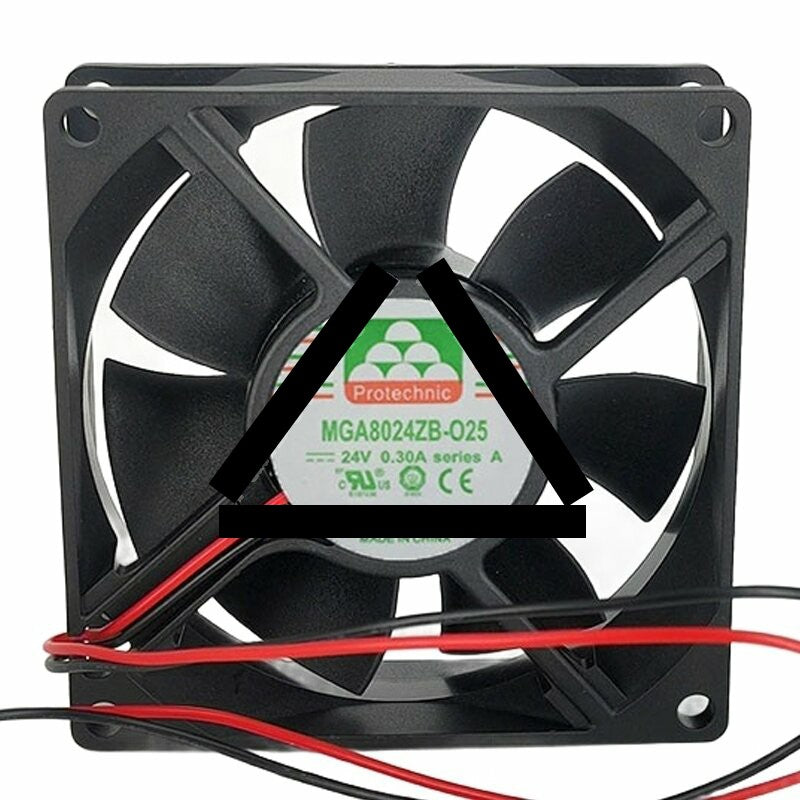 MAGIC MGA8024ZB-O25 DC 24V 0.30A 8025 Axial Cooling Fan
