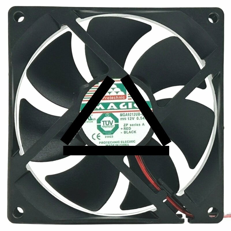 Magic MGA9212UB-O25 DC 12V 0.54A 2 Wires Axial Cooling Fan
