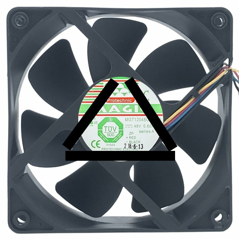 Magic MGT12048UB-R38 48V 0.60A 3 Wires Axial Cooling Fan