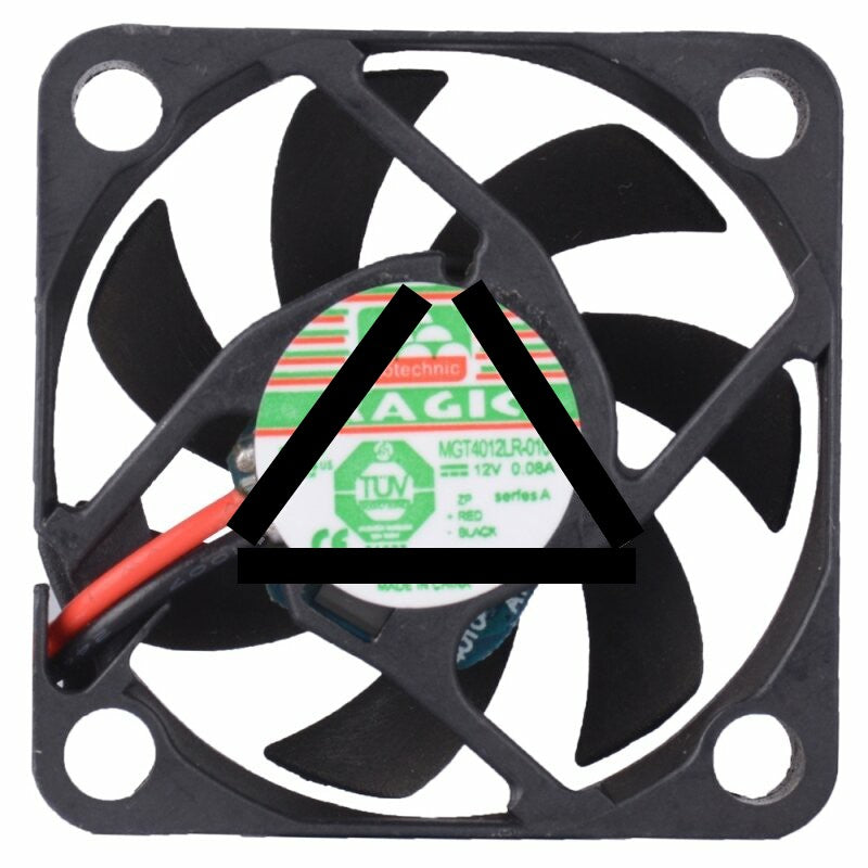 Magic MGT4012LR-010 DC 12V 0.08A 2 Wires 4010 Axial Cooling Fan