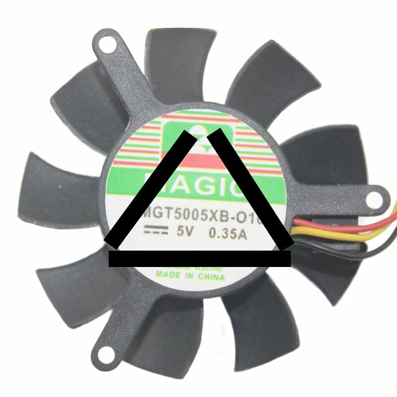 Magic MGT5005XB-O10 DC 5V 0.35A 3 Wires Axial Cooling Fan
