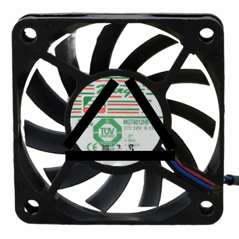 MAGIC MGT6012HB-A10 DC 12V 0.17A 2 Wires / 3 Wires Axial Cooling Fan