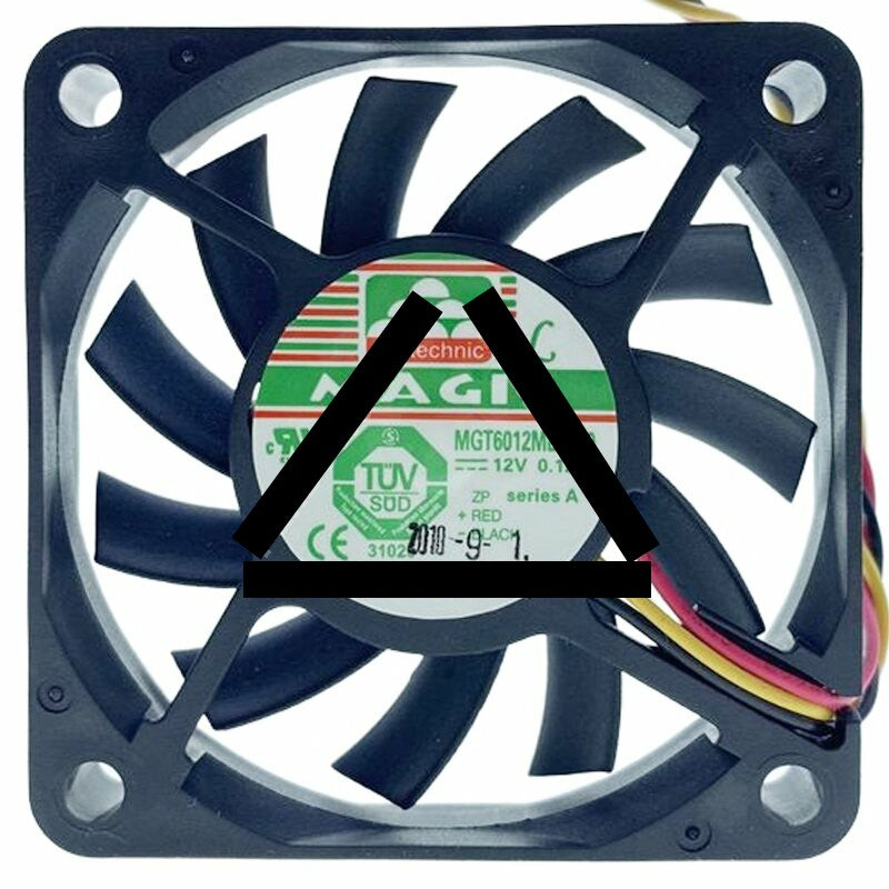 Magic MGT6012MB-A10 DC 12V 0.12A 3 Wires 6010 Axial Cooling Fan