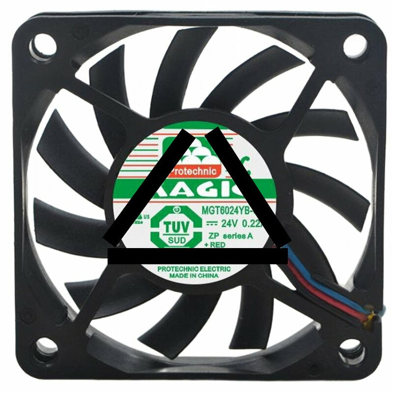 Magic MGT6024YB-O10 DC 24V 0.22A 2 Wires / 3 Wires Axial Cooling Fan