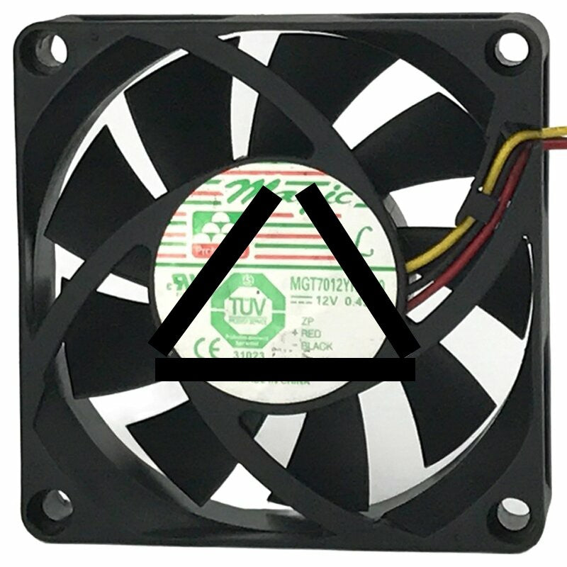 Magic MGT7012YR-O20 DC 12V 0.43A 2 Wires / 3 Wires Axial Cooling Fan