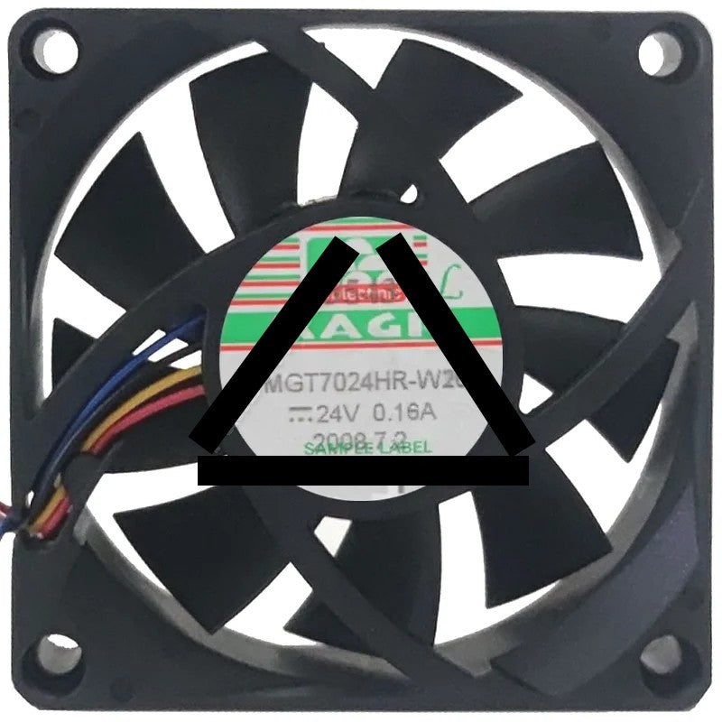 Magic MGT7024HR-W20 DC 24V 0.16A 4 Wires PWM Axial Cooling Fan
